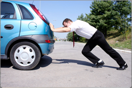 Man in need Of Towing Service in Glendale